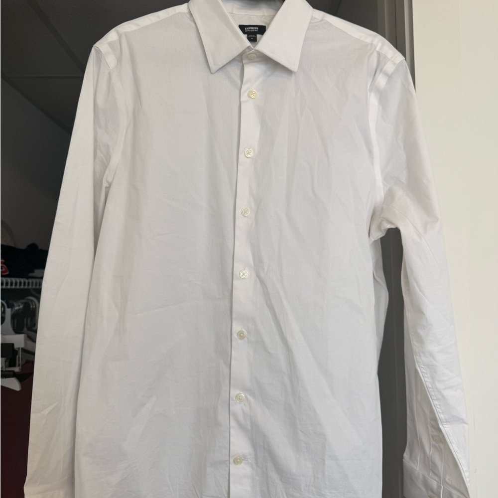 Express white dress shirt Medium extra slim